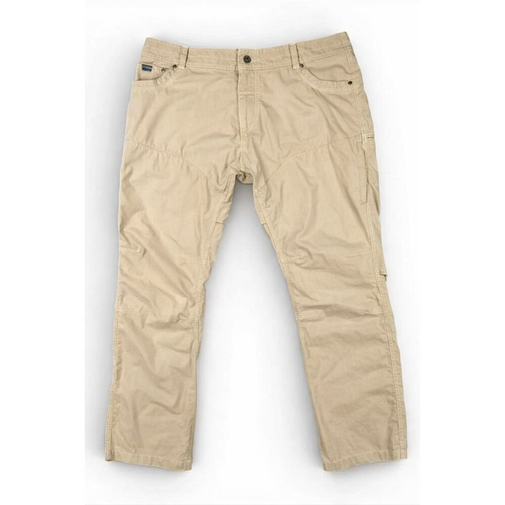 Kuhl Mens Konfidant Air Pants Size 40x32 Tan Stretch Hiking Nylon Cotton UPF 50+